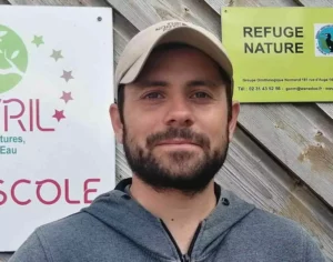 Maxime Spagnol, médiateur de l'Estran à l'association Avril